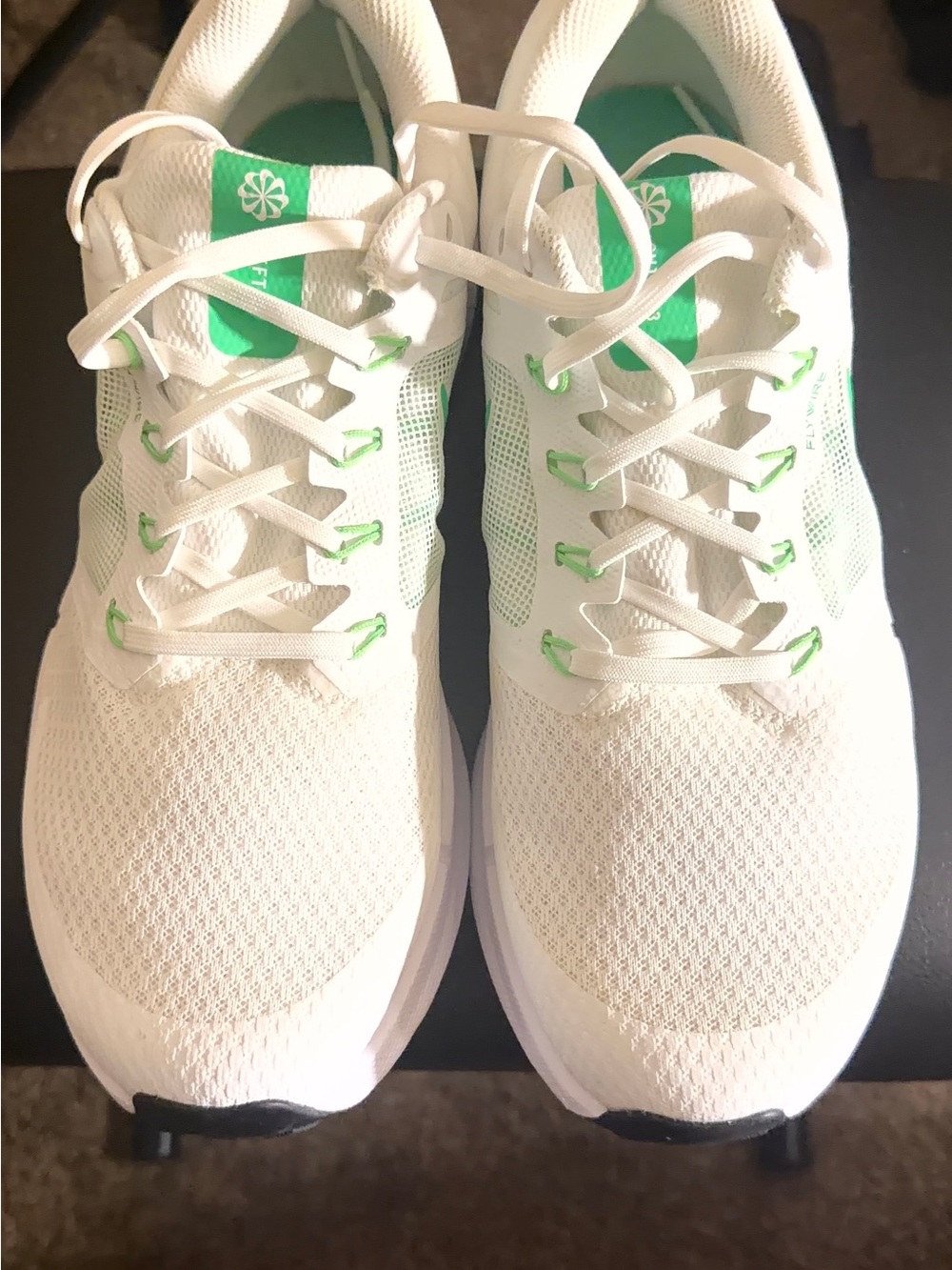 Authentic Original Vintage Style White & Green Men's Sneakers